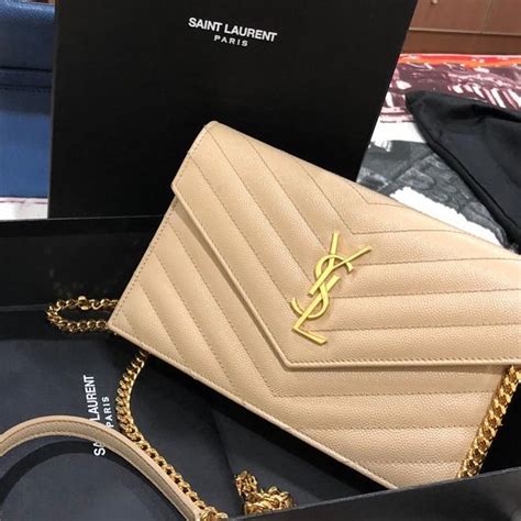 wallet ysl price|YSL wallet on chain sale.